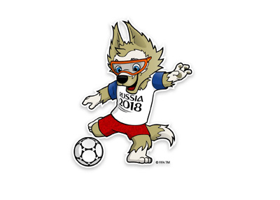 Zabivaka the wolf - 2018 FIFA World Cup Russia mascot.