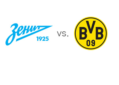 UEFA Champions League - Zenit St. Petersburg vs. Borussia Dortmund - Team Logos