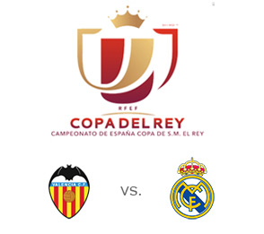 Valencia vs. Real Madrid - Copa del Rey - Team Logos - Matchup