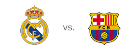 El Clasico - Matchup between Real Madrid and Barcelona - Team Logos