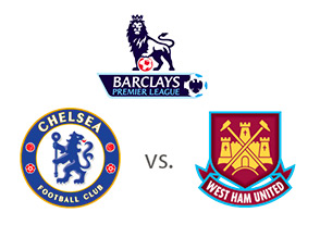 Chelsea vs. West Ham - Barclays Premier League Matchup - Team logos