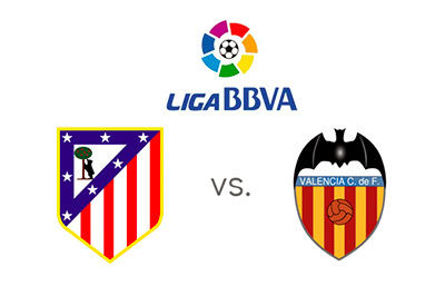 Liga BBVA - Atletico Madrid vs. Valencia - Matchup and team logos