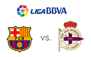 Barcelona vs. Deportivo - La Liga - Matchup - Team Logos