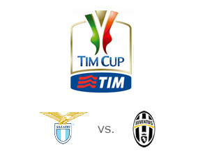 Lazio vs. Juventus - Coppa Italia - Team logos and Tournament logo - Matchup