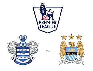 Queens Park Rangers QPR vs. Manchester City - Premier League matchup - Team Logos