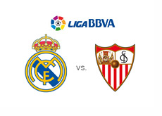 Real Madrid vs. Sevilla FC - Liga BBVA - Spanish League - Team logos - Matchup