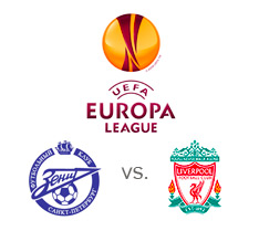 UEFA Europa League - Zenit St Petersburg vs. Liverpool FC - Matchup - Team and tournament logos