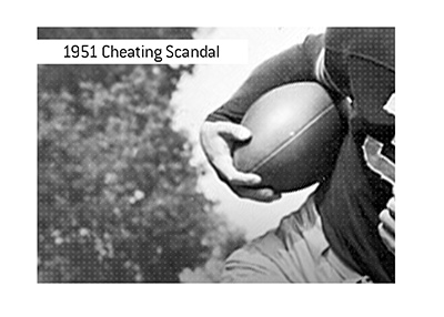 The 1951 cheating scandal involving Army cadets football team.