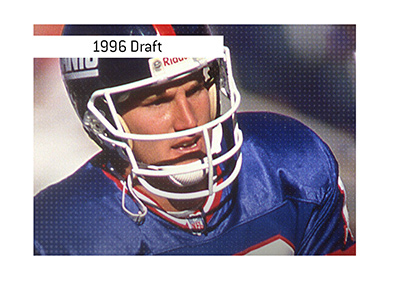 The 1996 NFL Draft featured no quarterbacks in the first round.  In photo: Danny Kanell during his time with New York Giants.