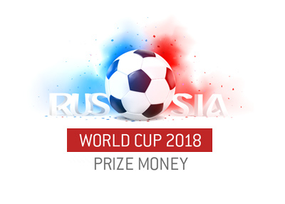 The World Cup 2018 - Russia - Prize money distribution for competing nations.