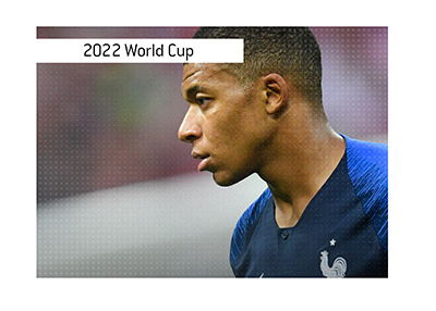The nations that have qualified for the World Cup 2022 in Qatar so far. In photo: Kylian Mbappe - France.