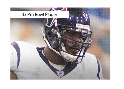 In photo: Mario Williams. 4 times Pro Bowl NFL player.