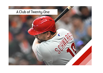 Kyle Schwarber hit four home runs in a single game, becoming just the 21st player in Major League Baseball history.