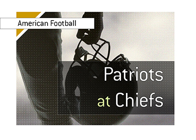 American Football matchup - Kansas City vs. New England - Patriots at Chiefs. Bet on it!