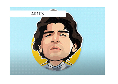 AD10S Diego Armando Maradona - RIP - Illustration.