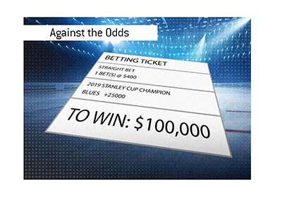 St. Louis Blues - Against the odds - Winning ticket - Illustration.