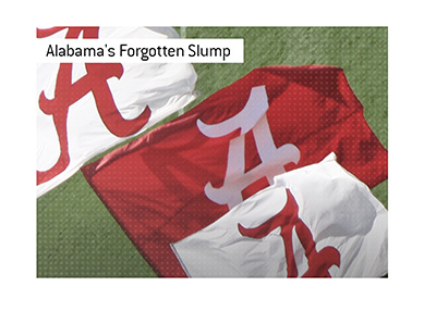 The Alabama football team had some tough years back in 1950s.