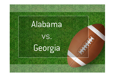 Football matchup - Alabama vs. Georgia - Odds and preview.