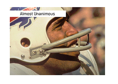 The years the MVP Award should have been unanimous. In photo: O.J. Simpson playing for the Bills.