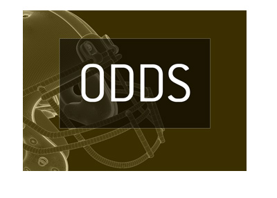 American football odds. Helmet in style of Darth Vader - Black and orange colours.