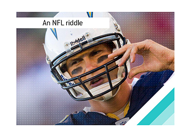 Philip Rivers - 2010 Chargers quarterback - Mid game action.