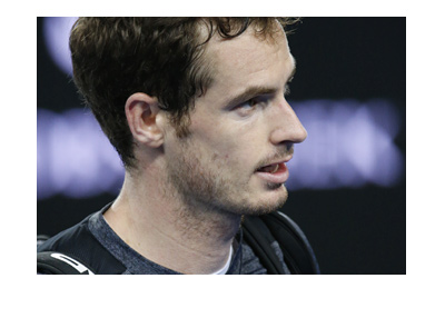 Tennis current #1, Andy Murray, Looking into the distance.