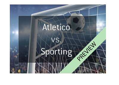 UEFA Europa League 2017/18 quarter-final preview - Atletico Madrid vs. Sporting Lisbon - Goal in the net graphic.