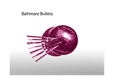 Baltimore Bullets logo from the 1950s.