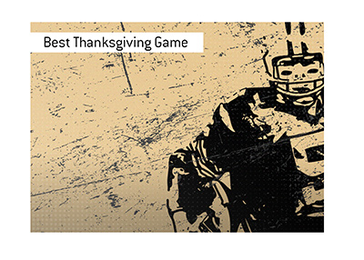 We have to go back to year 1974 to find the best Thanksgiving football match of all time.
