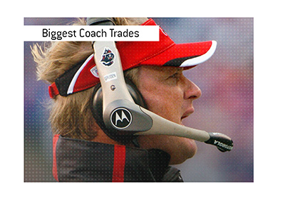 In photo: Jon Gruden as a Buccaneers coach.  Biggest NFL coach trades.