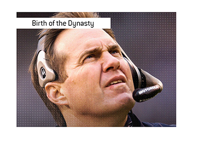 The story of the birth of the New England Patriots dynasty.  In photo: Bill Belichick.