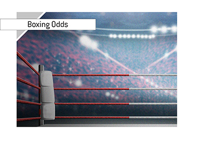 The latest betting odds from the world of boxing. Pictured is the ring with the focus on the ropes.