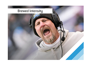 Dan Campbell starts mornings with two 40-ounce coffees plus eight espresso shots, consuming over 1,000 mg caffeine to fuel Detroit Lions edge.