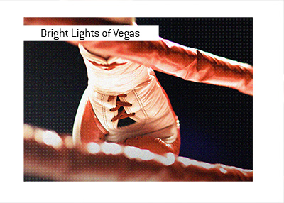 Heavyweights are at it in front of the Vegas bright lights. High profile boxing match.