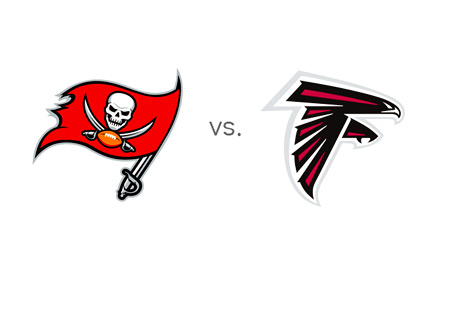 Tampa Bay Buccaneers vs. Atlanta Falcons - NFL Matchup - Team Logos - Game Preview