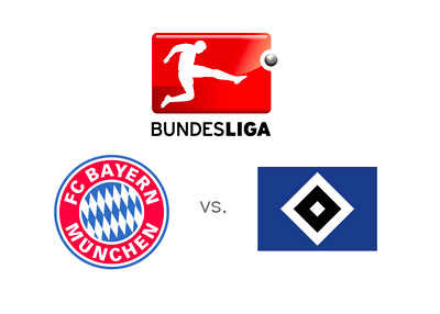 Bayern Munich vs. Hamburger SV - Bundesliga matchup - Odds - Team logos