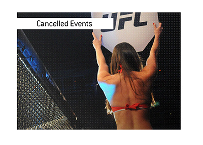 So far in the UFC history there have been three cancelled events.