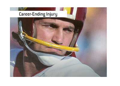 Joe Theismann suffered a horrific career-ending injury in 1985.