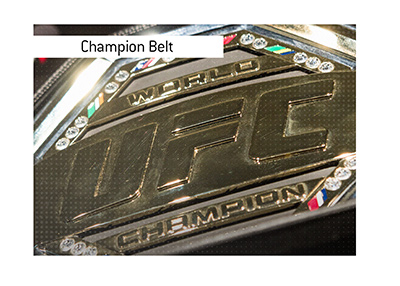 In photo: The UFC Champion Belt - How many times has a champion been stripped of his belt?