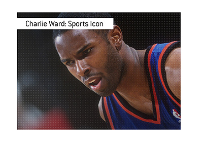 Charlie Ward - Sports Icon - Playing for the New York Knicks.