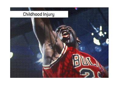 The story of Michael Jordan and his childhood injury that almost ruined his career.