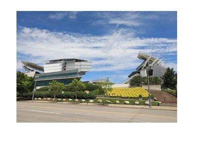 Cincinnati Bengals grounds - Paul Brown Stadium - View from the side - The year is 2017.