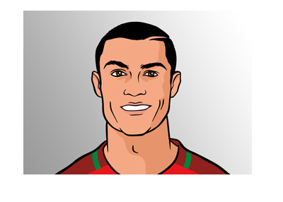 An awesome drawing of Portuguese international Cristiano Ronaldo. Is he really on his way to Juventus?