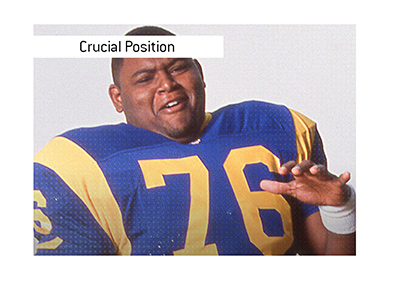 Why do Quarterbacks have a chokehold on the MVP award in the NFL? In photo: Orlando Pace.