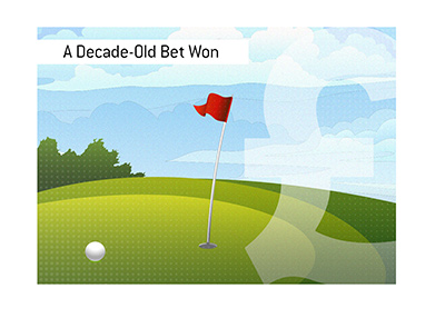 How a 10-year-old-bet was won by a father of famous golfer.