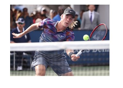 US Open 2017 star - Danis Shapovalov - Action shot.