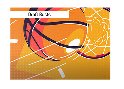 The biggest draft busts in North American pro basketball.