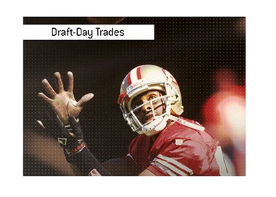 Jerry Rice is an example of a phenomenal NFL draft-day trade.  One of the best wide receivers in history.
