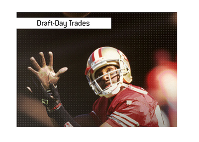 Jerry Rice is an example of a phenomenal NFL draft-day trade. One of the best wide receivers in history.