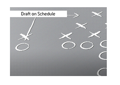 The American football draft is to stay on schedule.